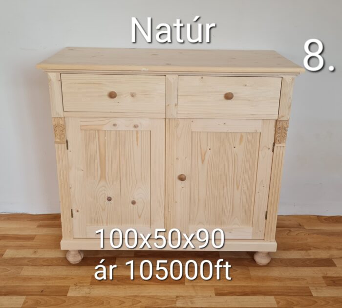 W. Ajtós komód, díszes 100x50x90cm - új készítésű - Image 2