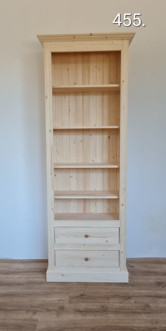 J. Nyitott polcos, fiókos 79x39x210cm – új készítésű