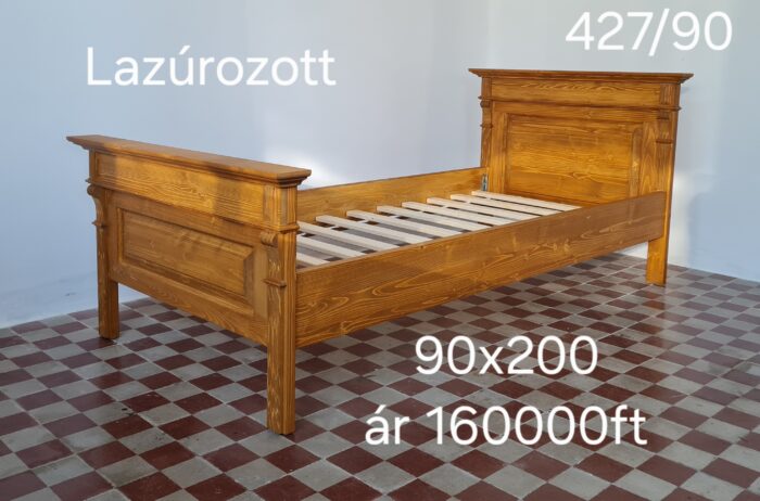 A. Egyszemélyes ágy 90x200cm - új készítésű - Image 4