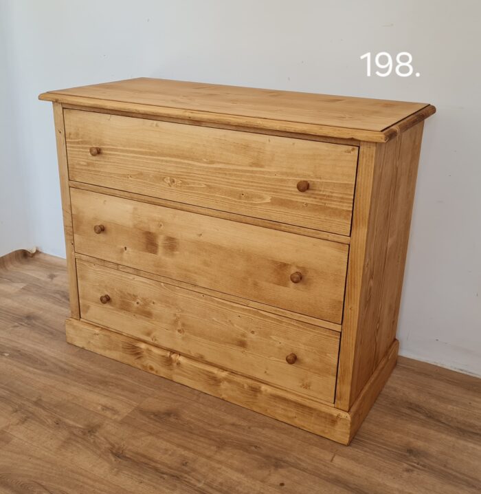 J. Komód 3fiókos 110x50x90cm - új készítésű - Image 5