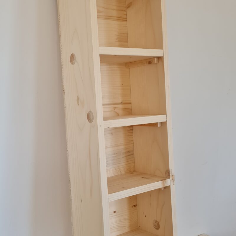 L. Fali polc 29,5x18x101cm - új készítésű