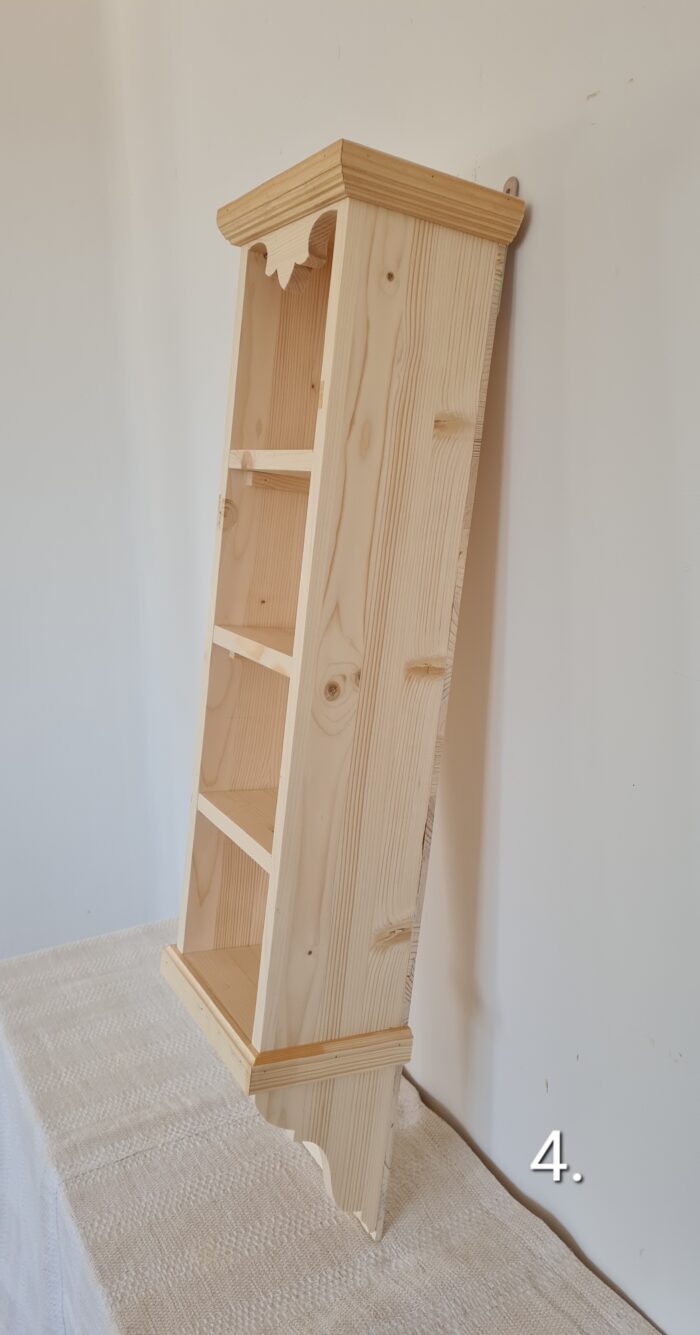 M. Fali polc 27x18x101cm - új készítésű