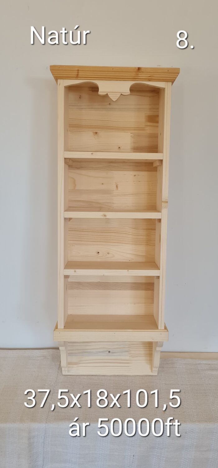 P. Fali polc 37,5x18x101,5cm - új készítésű - Image 2