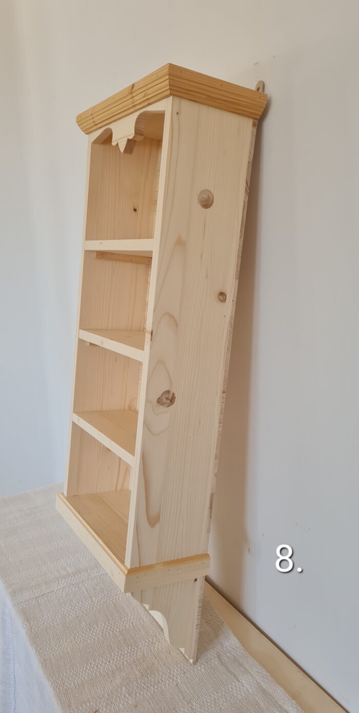 P. Fali polc 37,5x18x101,5cm - új készítésű