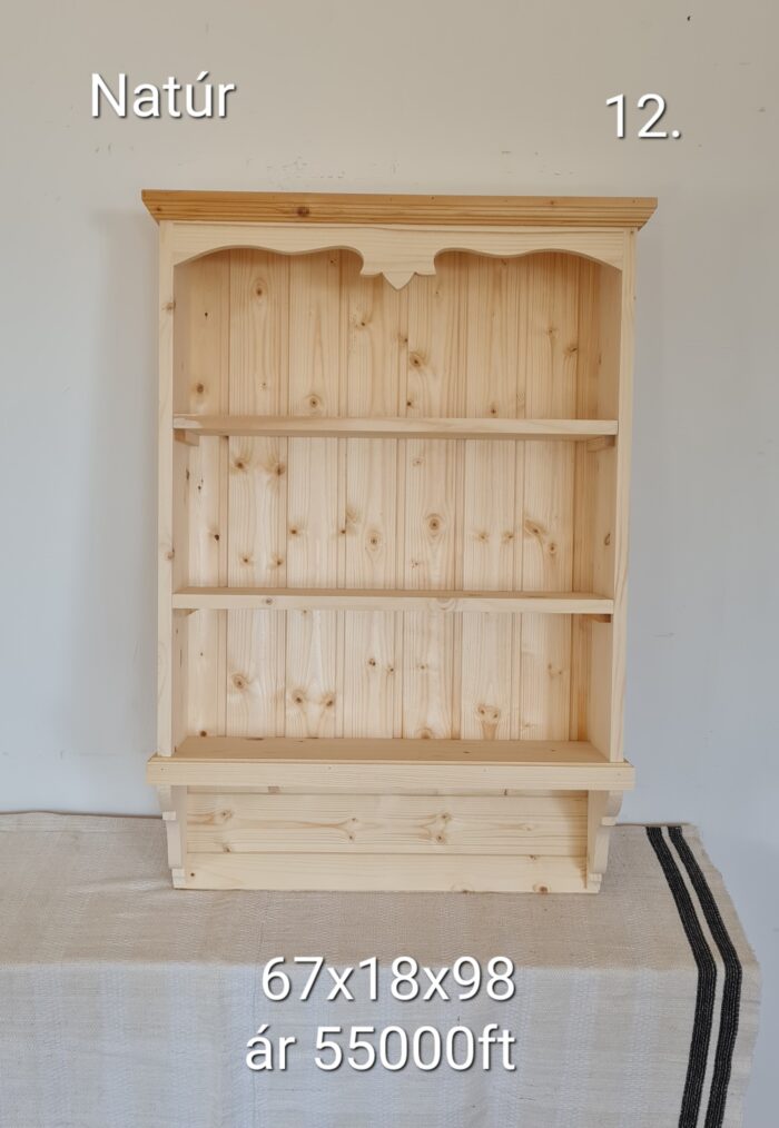 Q. Fali polc 67x18x98cm - új készítésű - Image 2