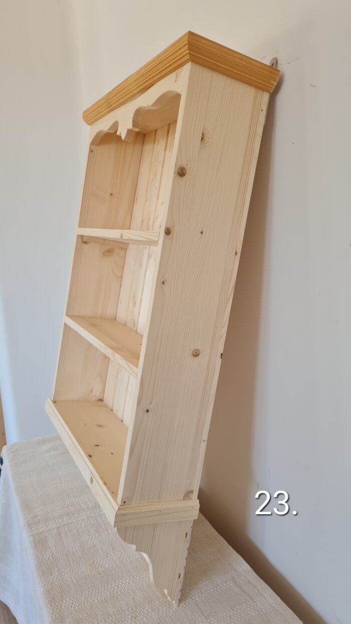 U. Fali polc 65x18x105cm - új készítésű