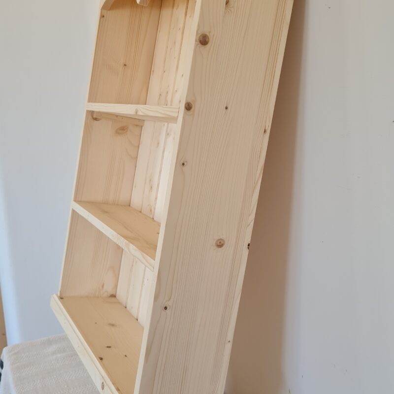 U. Fali polc 65x18x105cm - új készítésű
