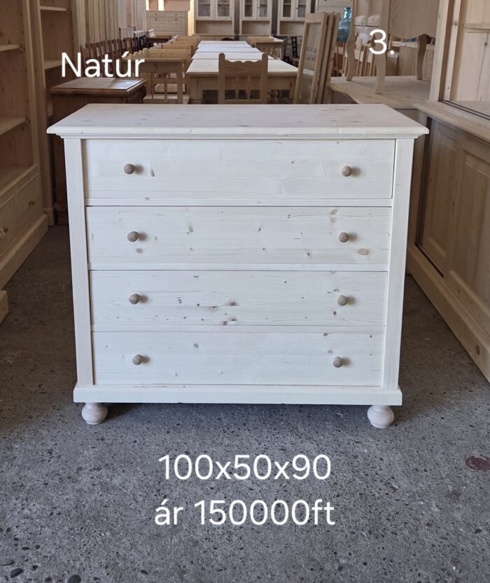 C. Komód 4fiókos 100x50x90cm - új készítésű - Image 2
