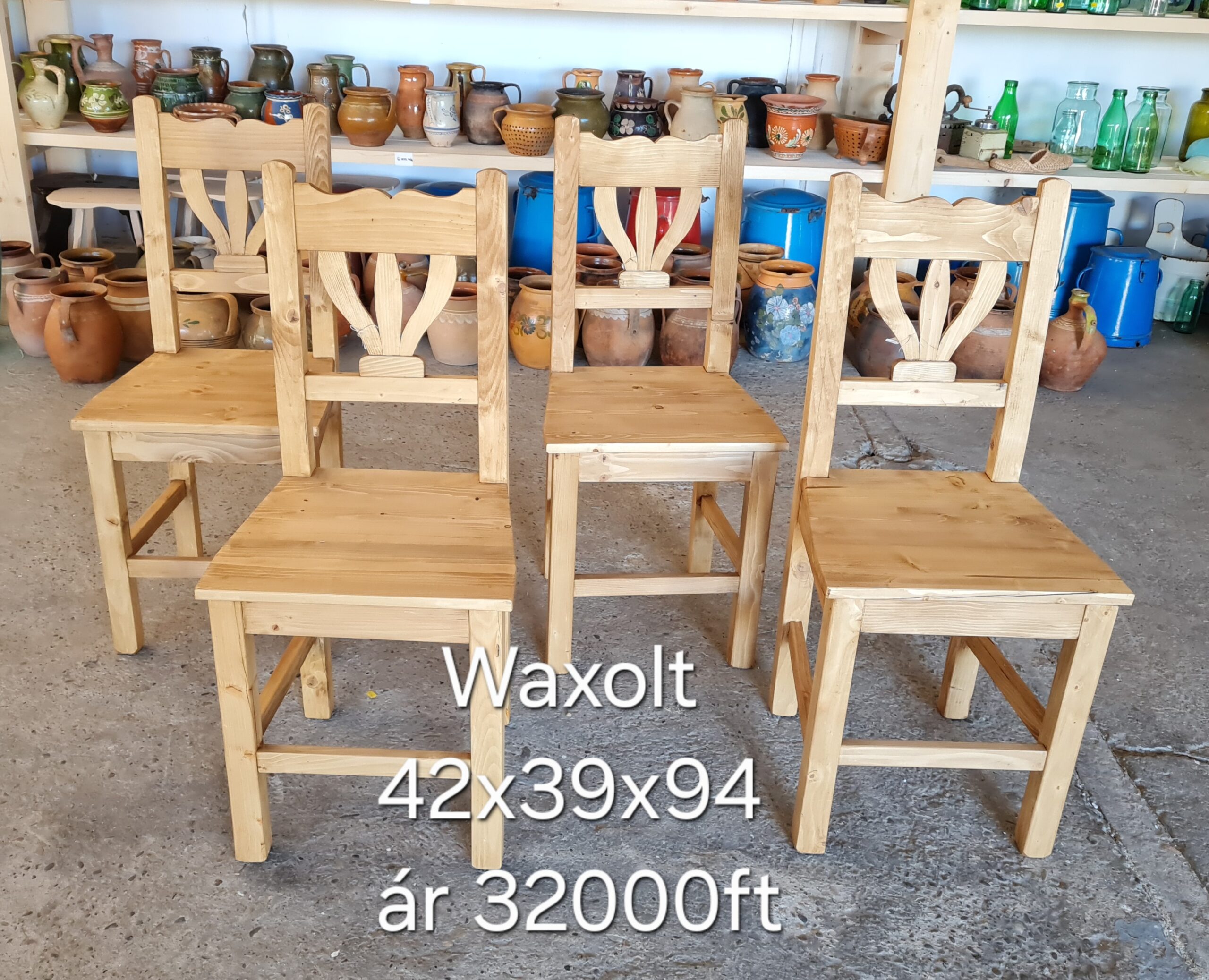 O. Tulipános szék 42x39x94cm - új készítésű - Image 2