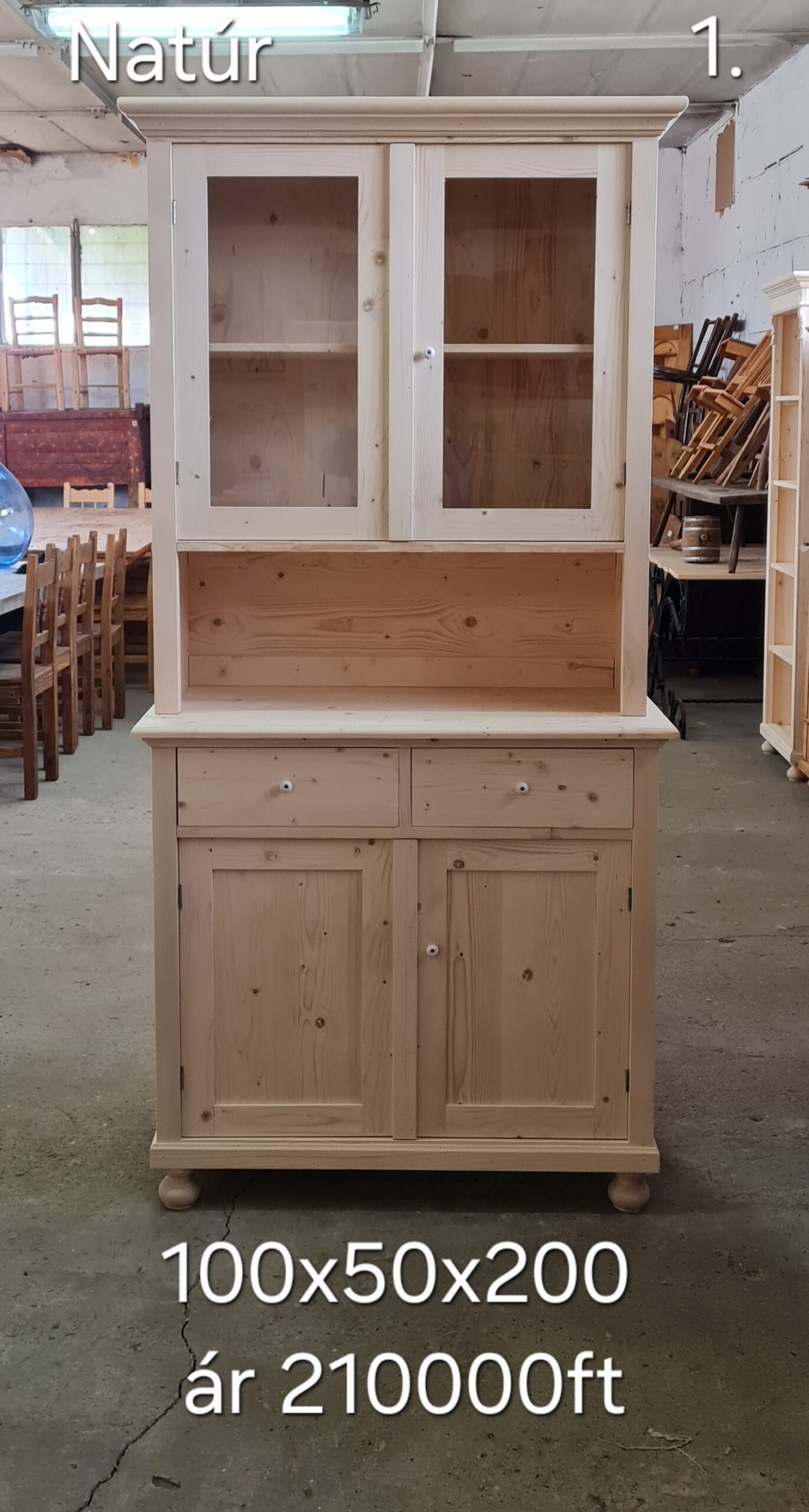 C. Kredenc, tálaló 100x50x200cm – új készítésű - Image 2