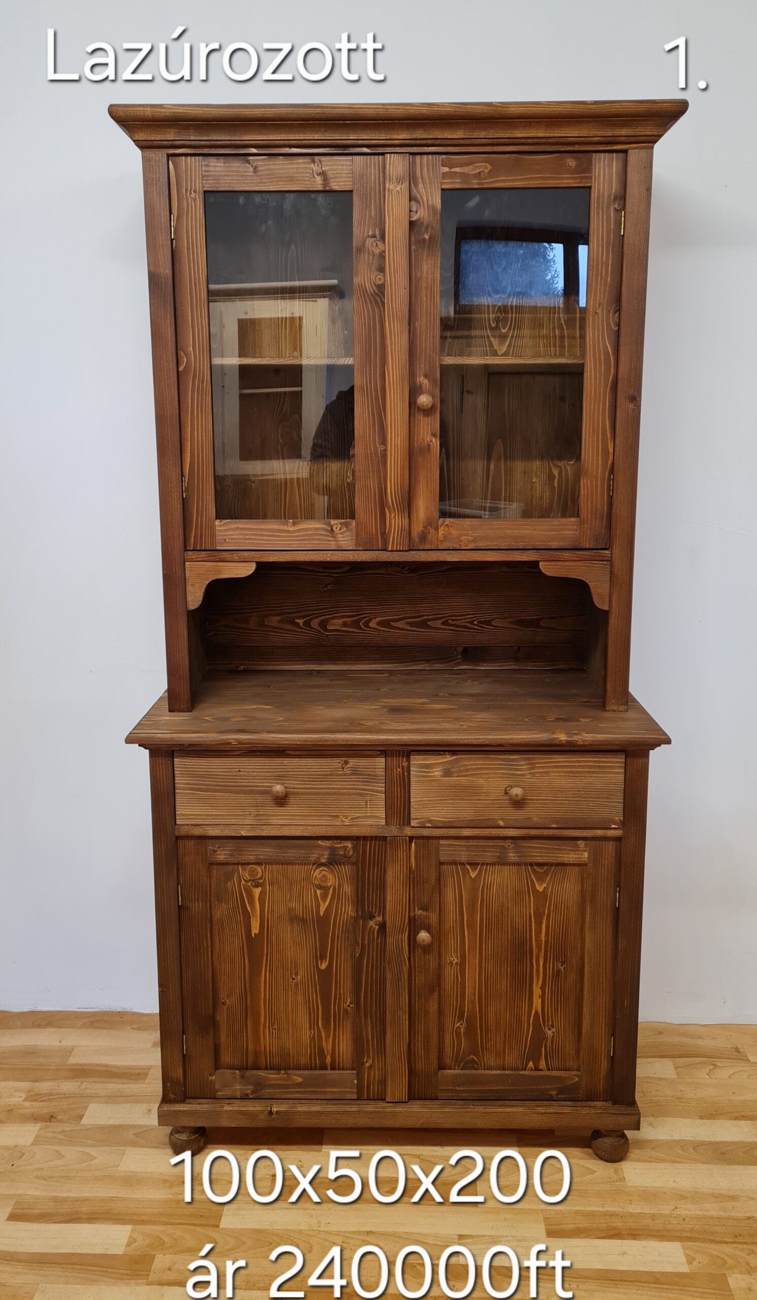 C. Kredenc, tálaló 100x50x200cm – új készítésű - Image 10