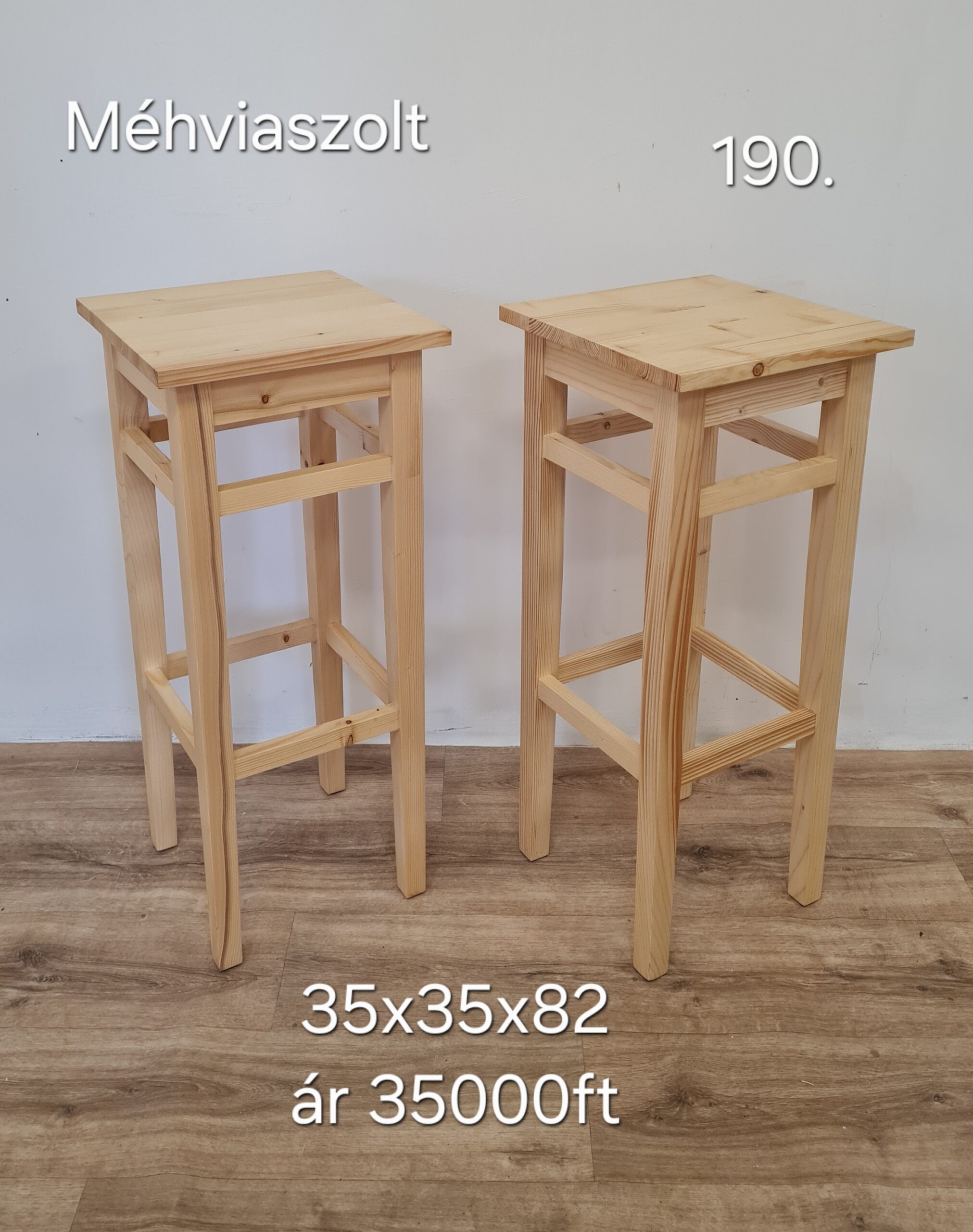 U. Rendelhető Bárszék 35x35x82 - új készítésű - Image 4