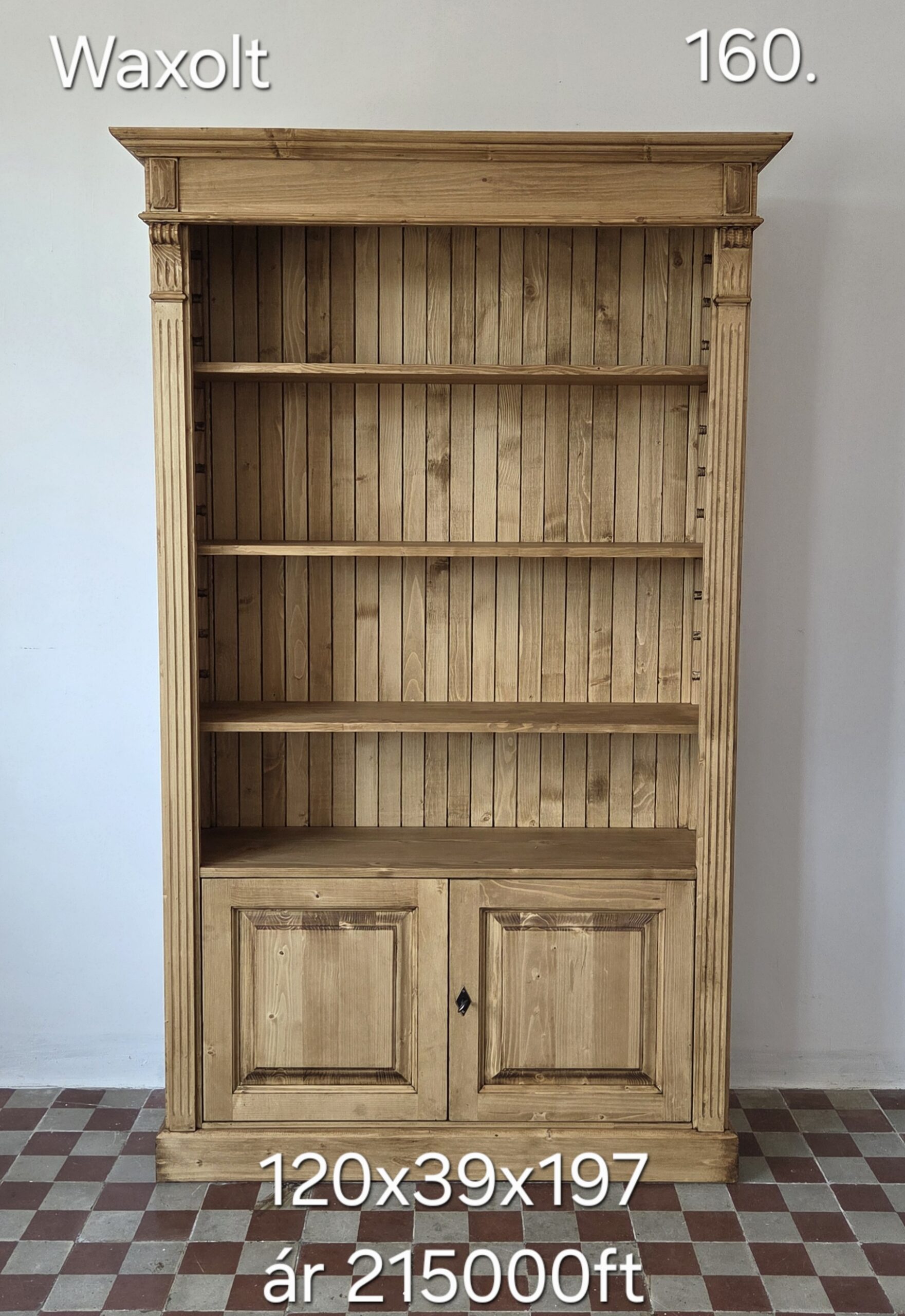 K. Nyitott polcos, fiókos 120x39x197cm – új készítésű - Image 5