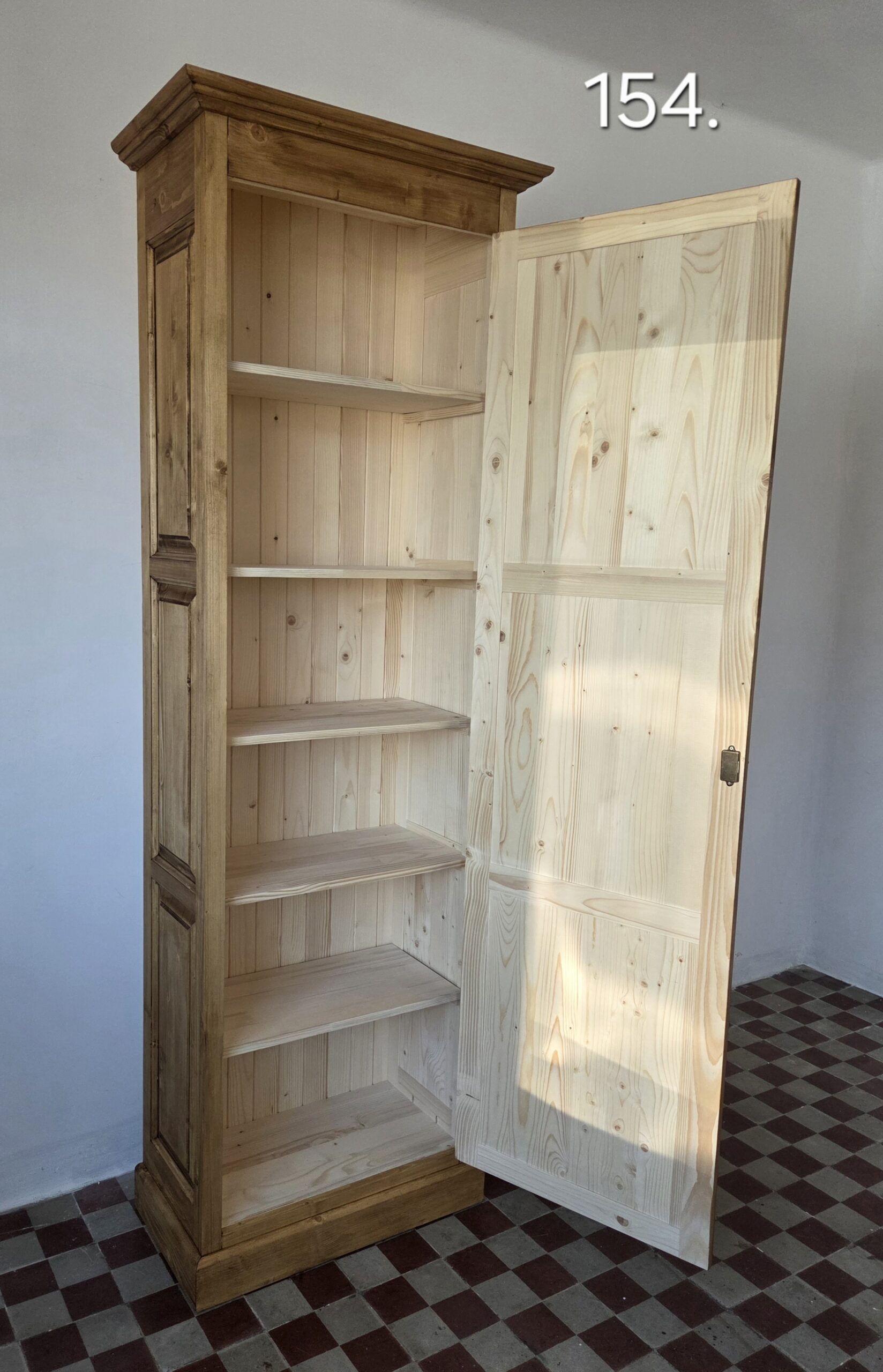 P. Szekrény, zárt polcos 75x40x220cm – új készítésű - Image 8