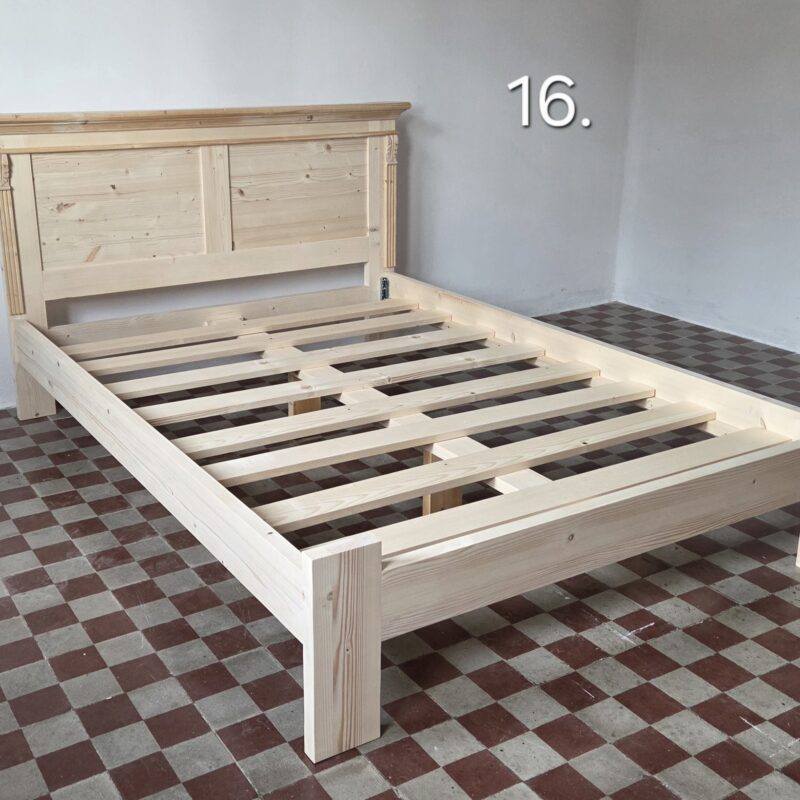 KA. Francia ágy 140x200cm - új készítésű