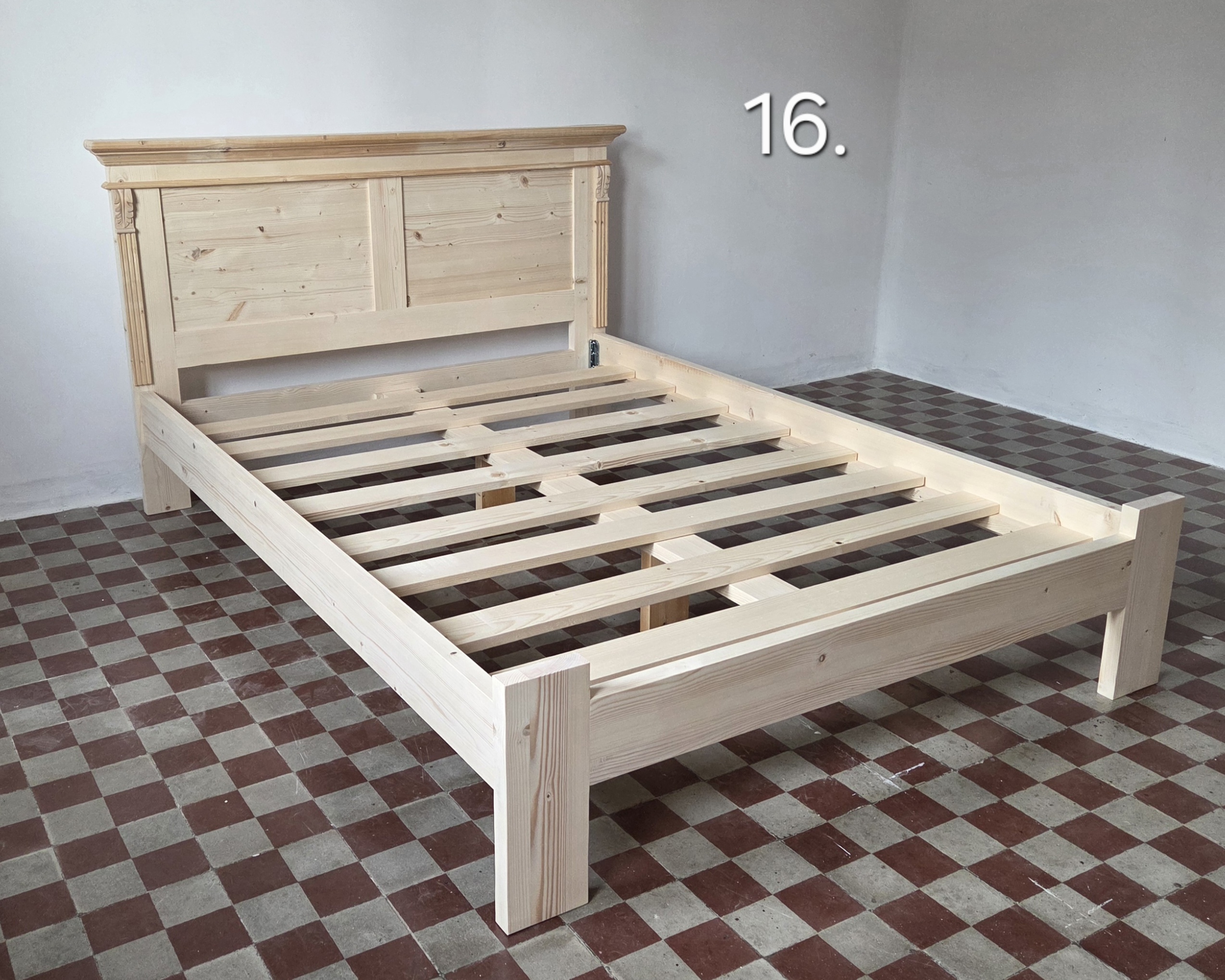 KA. Francia ágy 140x200cm - új készítésű