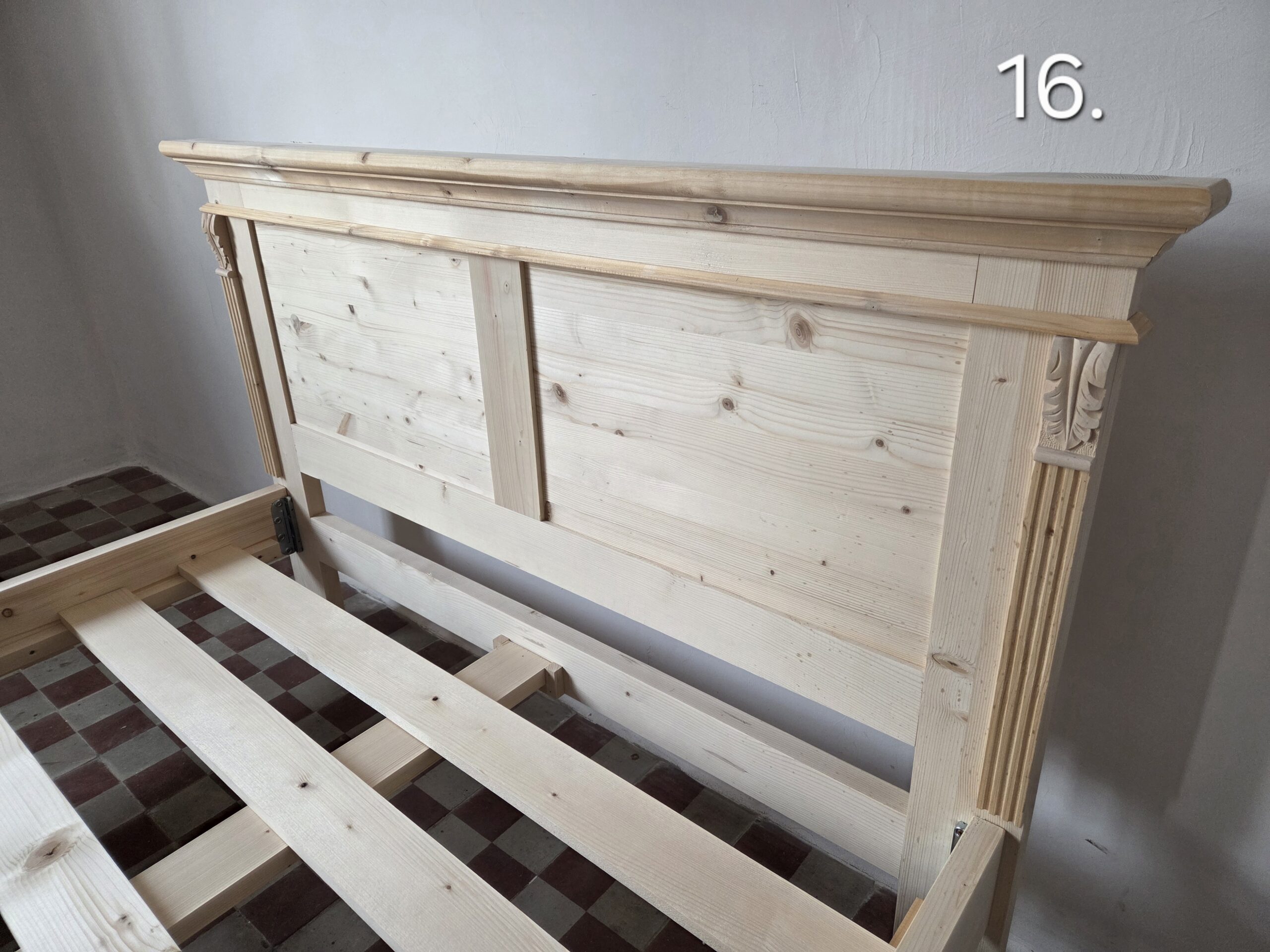 KA. Francia ágy 140x200cm - új készítésű - Image 3