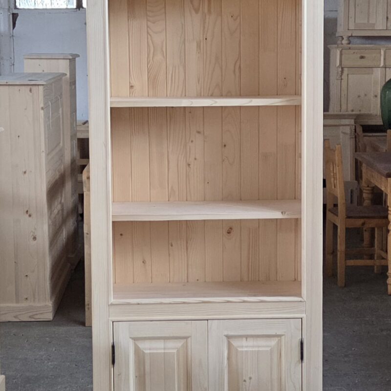 P. Nyitott polcos, ajtós 79x39x210cm – új készítésű