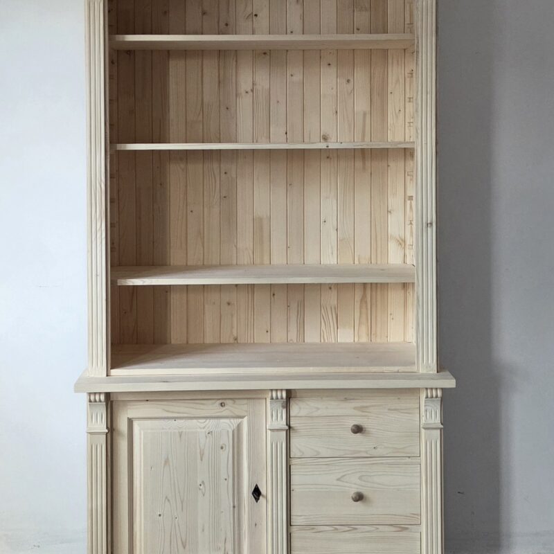 S. Nyitott polcos, fiókos, ajtós 120x51x228cm – új készítésű