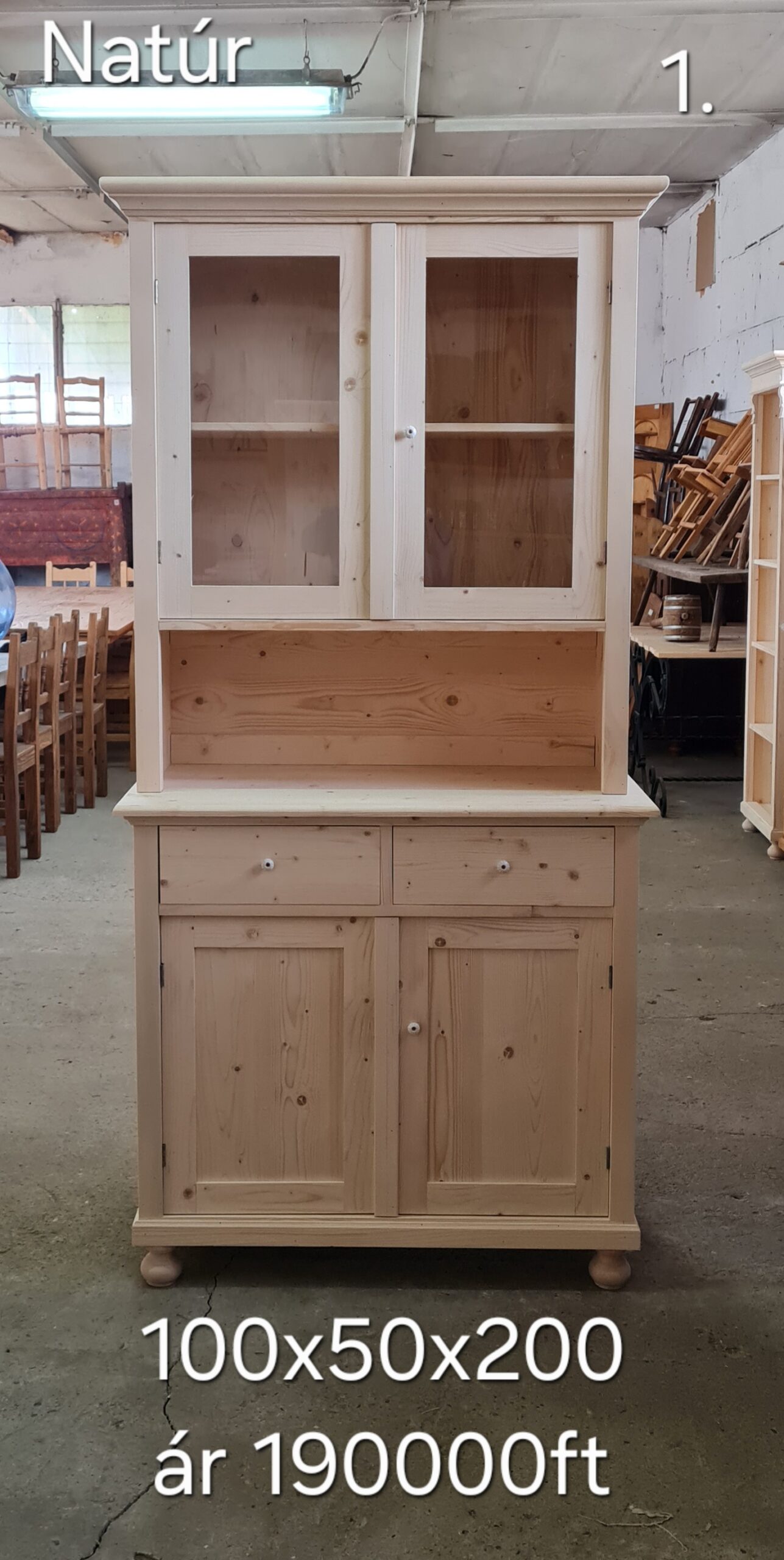 C. Kredenc, tálaló 100x50x200cm – új készítésű - Image 2