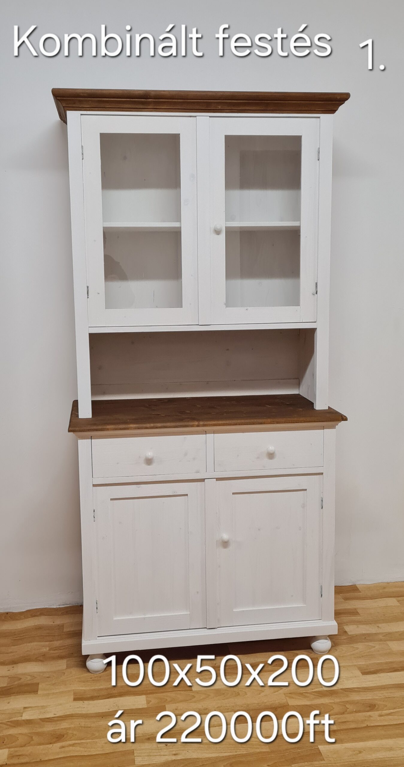 C. Kredenc, tálaló 100x50x200cm – új készítésű - Image 4