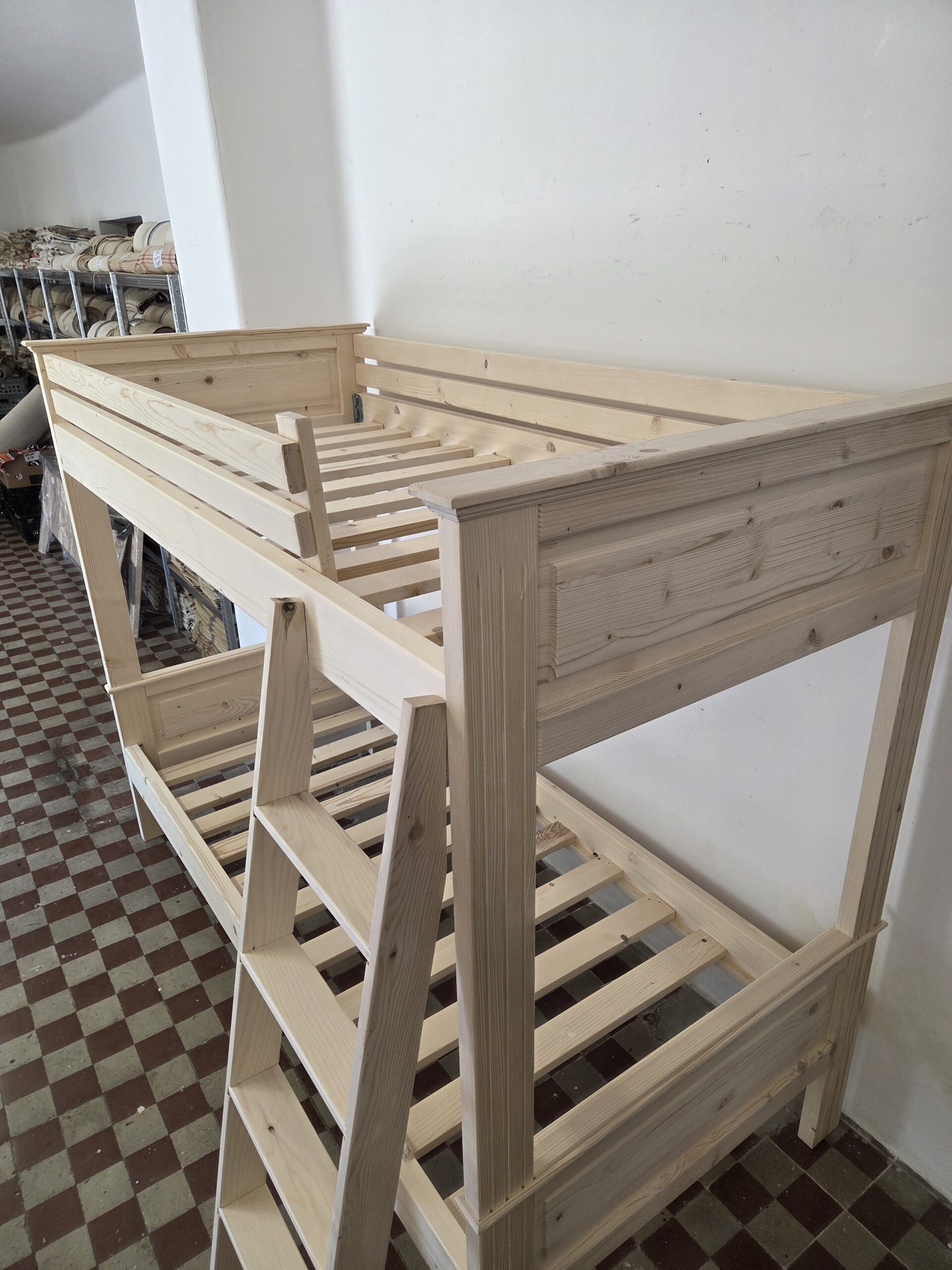 N. Raktáron Emeletes ágy 90x200x195cm - új készítésű - Image 3