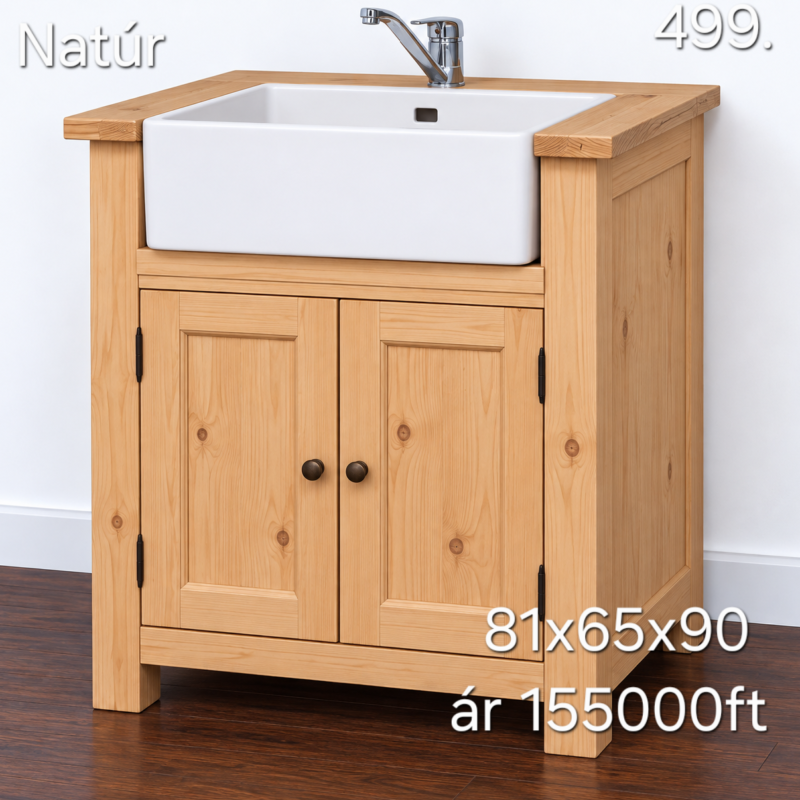 ZB. Raktáron Mosogatóhoz alsó rész 81x65x90cm - új készítésű