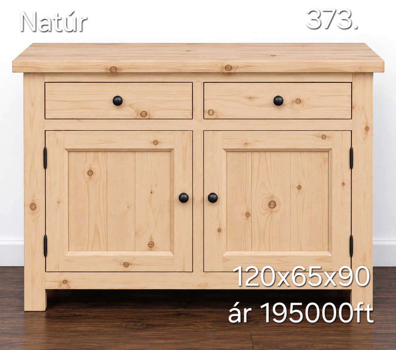 C. Raktáron Alsó rész 120x65x90cm - új készítésű - Image 2