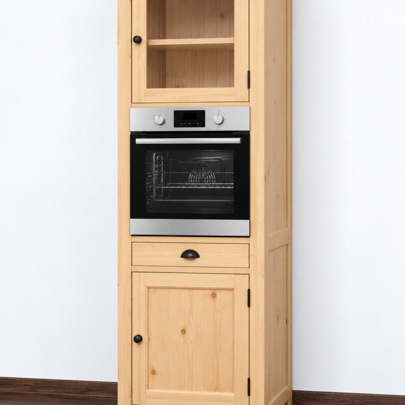 ZD. Raktáron Magas szekrény sütőhöz alsó rész 76x65x220cm - új készítésű